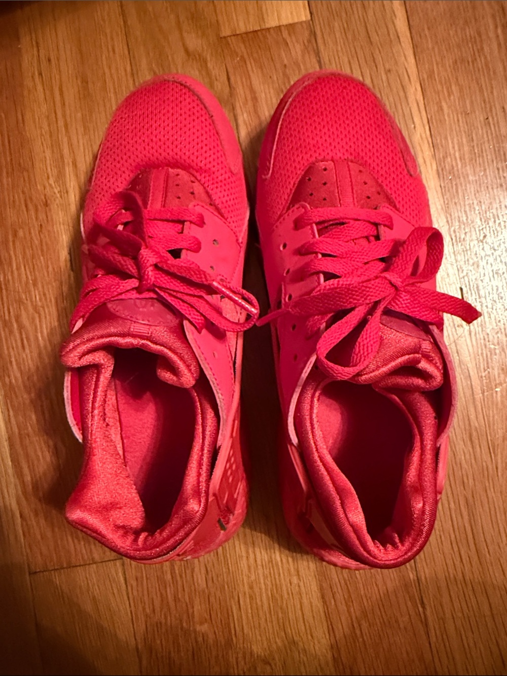 Nike Women's Bright Red Athletic Sneakers - Picture 3 of 4